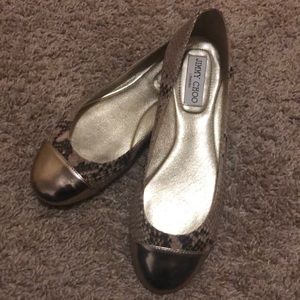 Jimmy Choo flats snakeskin